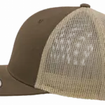 Tweekleurige Retro Truckerpet, mossgreen / khaki — productfoto 72