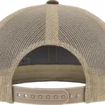 Tweekleurige Retro Truckerpet, mossgreen / khaki — productfoto 76