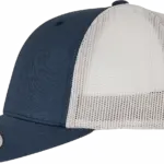 Tweekleurige Retro Truckerpet, navy / silver — productfoto 77