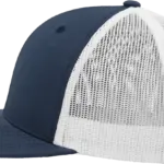 Tweekleurige Retro Truckerpet, navy / white — productfoto 82