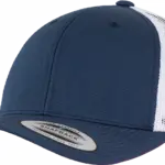 Tweekleurige Retro Truckerpet, navy / white — productfoto 83