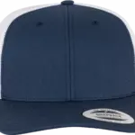 Tweekleurige Retro Truckerpet, navy / white — productfoto 85