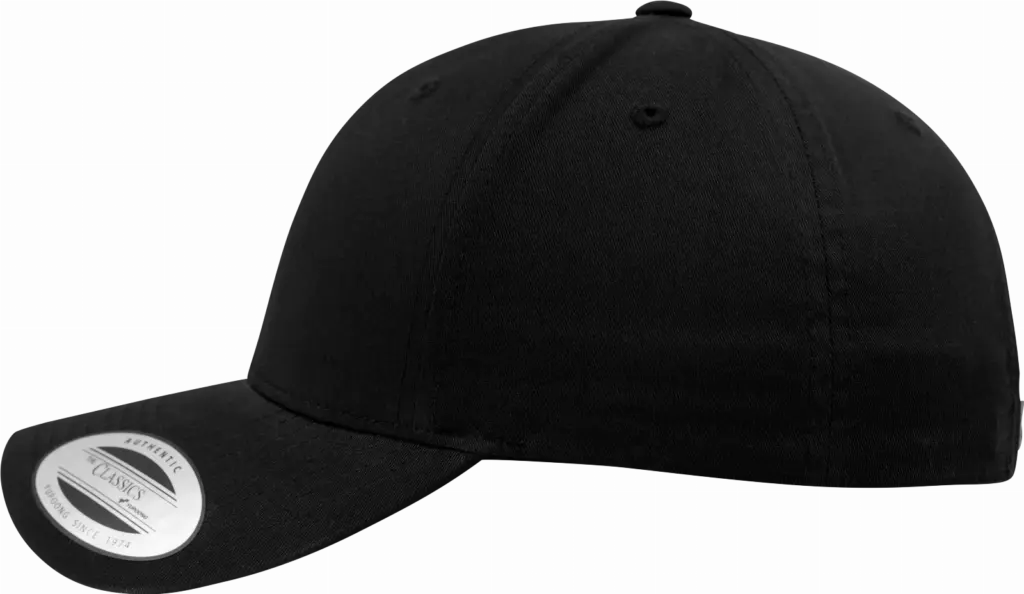 Klassieke afgeronde Snapbackpet, black — productfoto 2