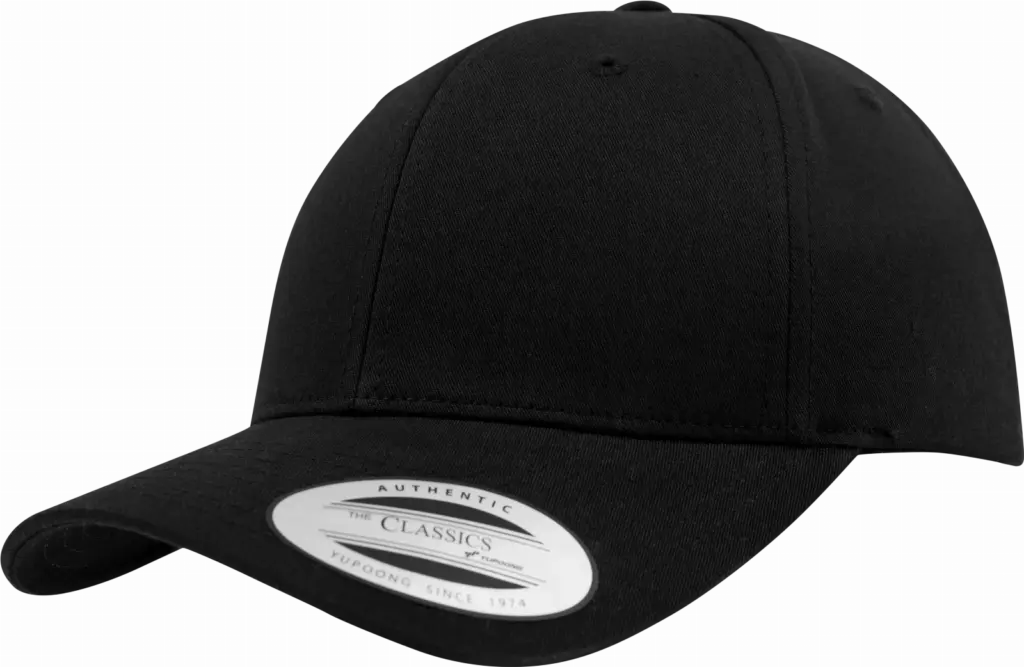 Klassieke afgeronde Snapbackpet, black — productfoto 3