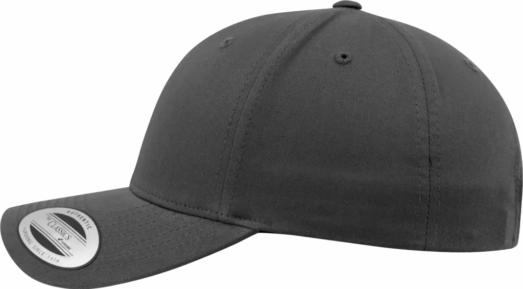 Klassieke afgeronde Snapbackpet, charcoal — productfoto 7