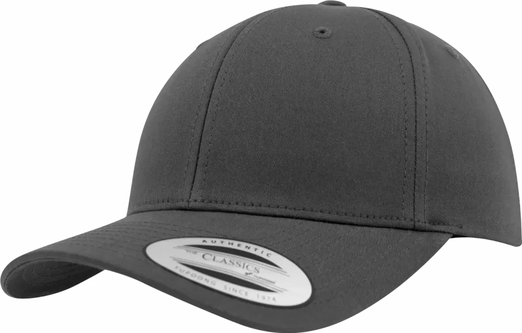 Klassieke afgeronde Snapbackpet, charcoal — productfoto 8