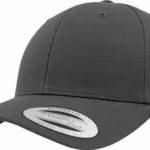 Klassieke afgeronde Snapbackpet, charcoal — productfoto 8