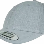 Klassieke afgeronde Snapbackpet, heather grey — productfoto 27