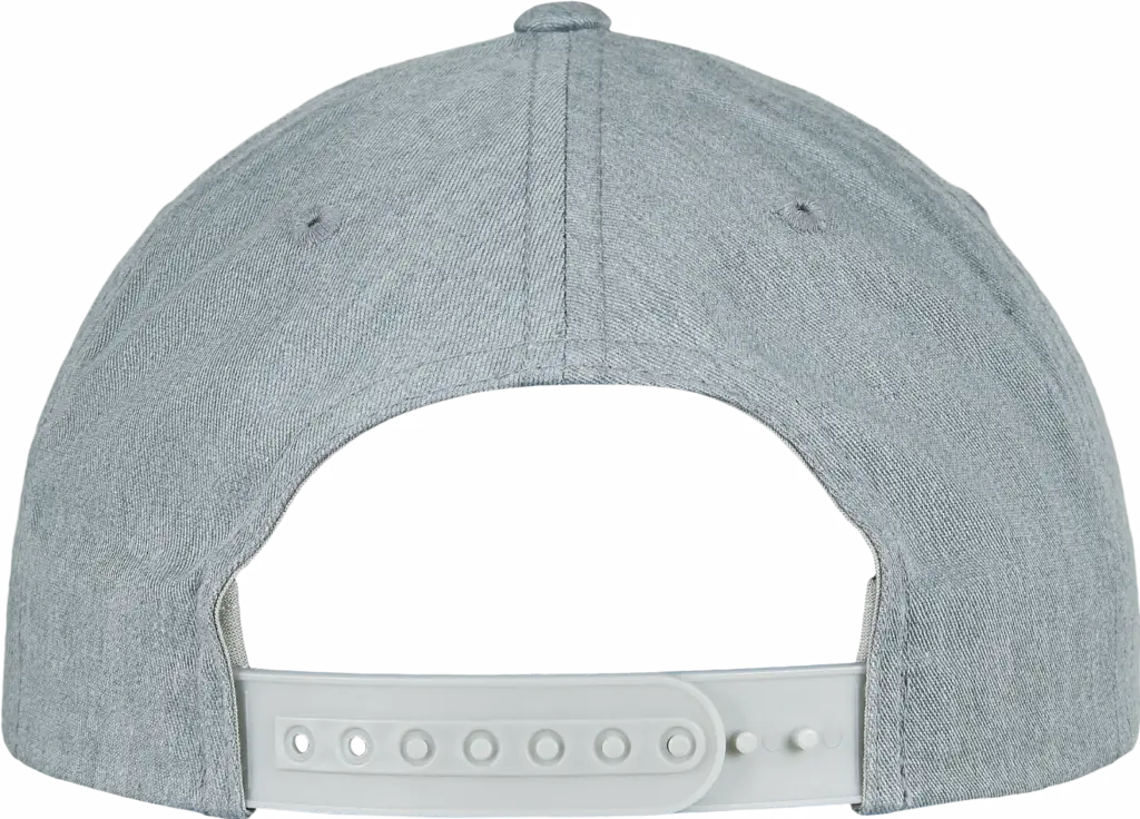 Klassieke afgeronde Snapbackpet, heather grey — productfoto 28
