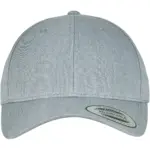 Klassieke afgeronde Snapbackpet, heather grey — productfoto 62