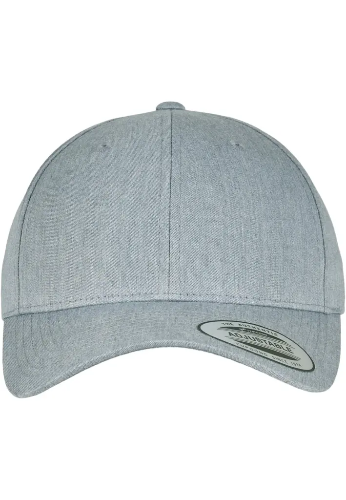 Klassieke afgeronde Snapbackpet, heather grey — productfoto 62