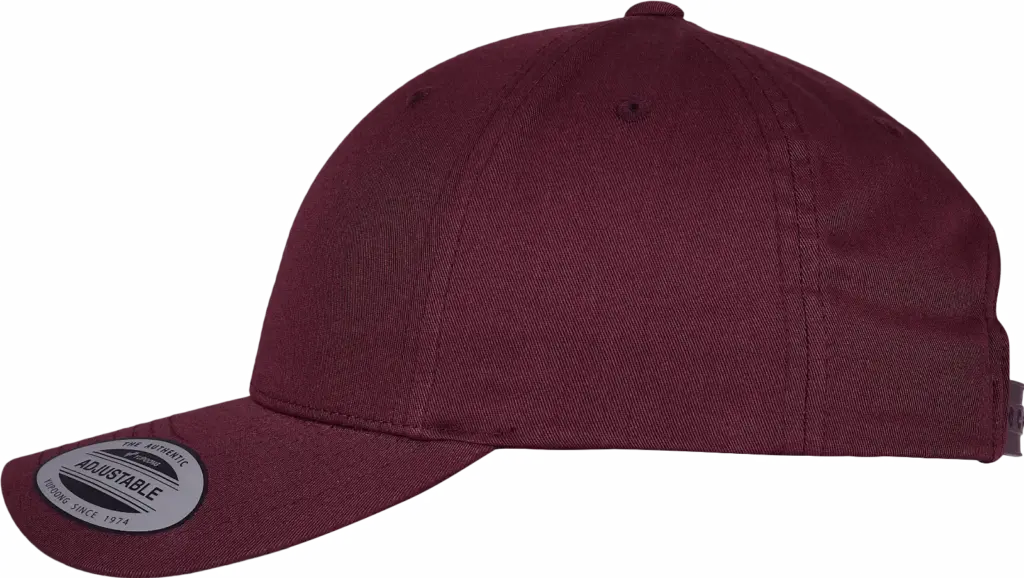 Klassieke afgeronde Snapbackpet, maroon — productfoto 36