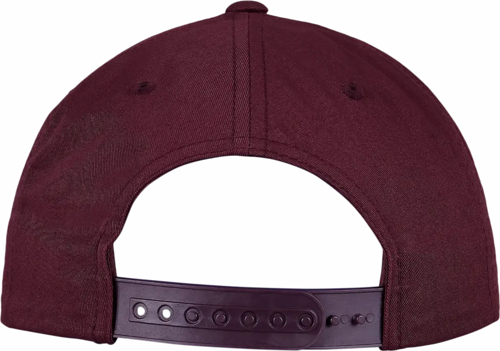Klassieke afgeronde Snapbackpet, maroon — productfoto 38