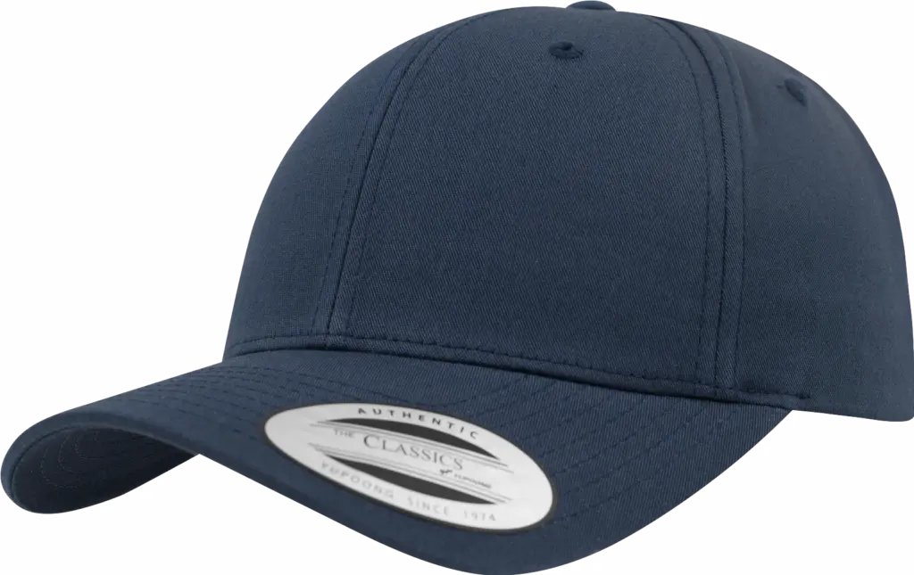 Klassieke afgeronde Snapbackpet, navy — productfoto 44
