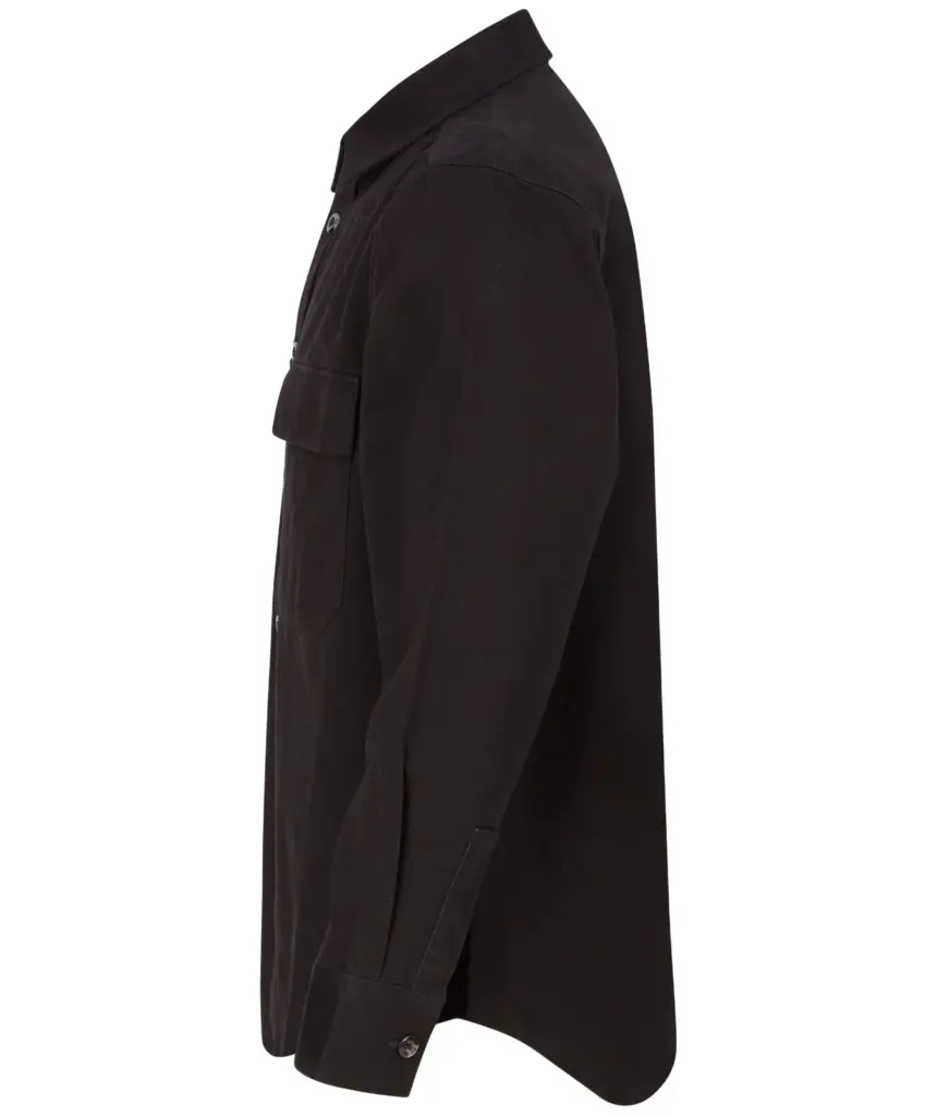 PS_FR054-S_BLACK - Hidalgo-werbeartikel Overshirt Drill, black — productfoto 6