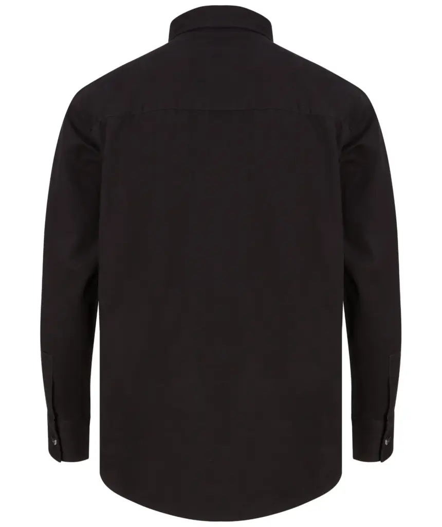 PS_FR054-B_BLACK - Hidalgo-werbeartikel Overshirt Drill, black — productfoto 8