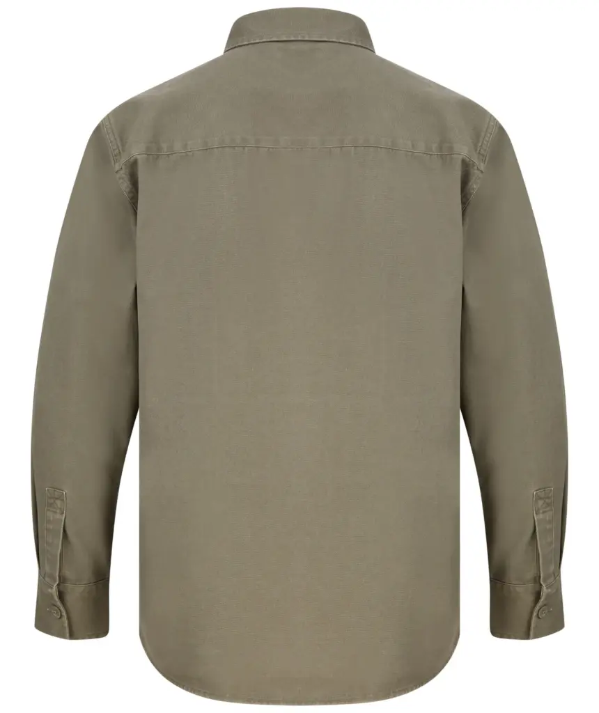 PS_FR054-B_KHAKI - Hidalgo-werbeartikel Overshirt Drill, khaki — productfoto 11