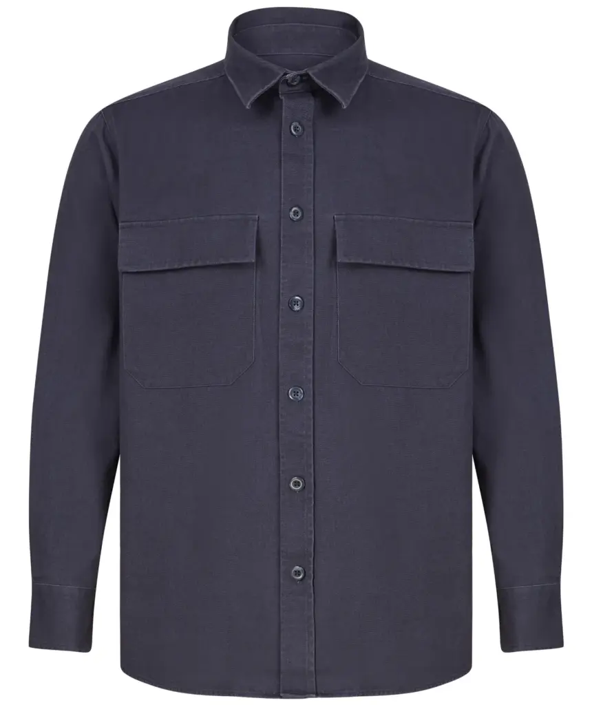 PS_FR054_NAVY - Hidalgo-werbeartikel Overshirt Drill, navy — productfoto 13