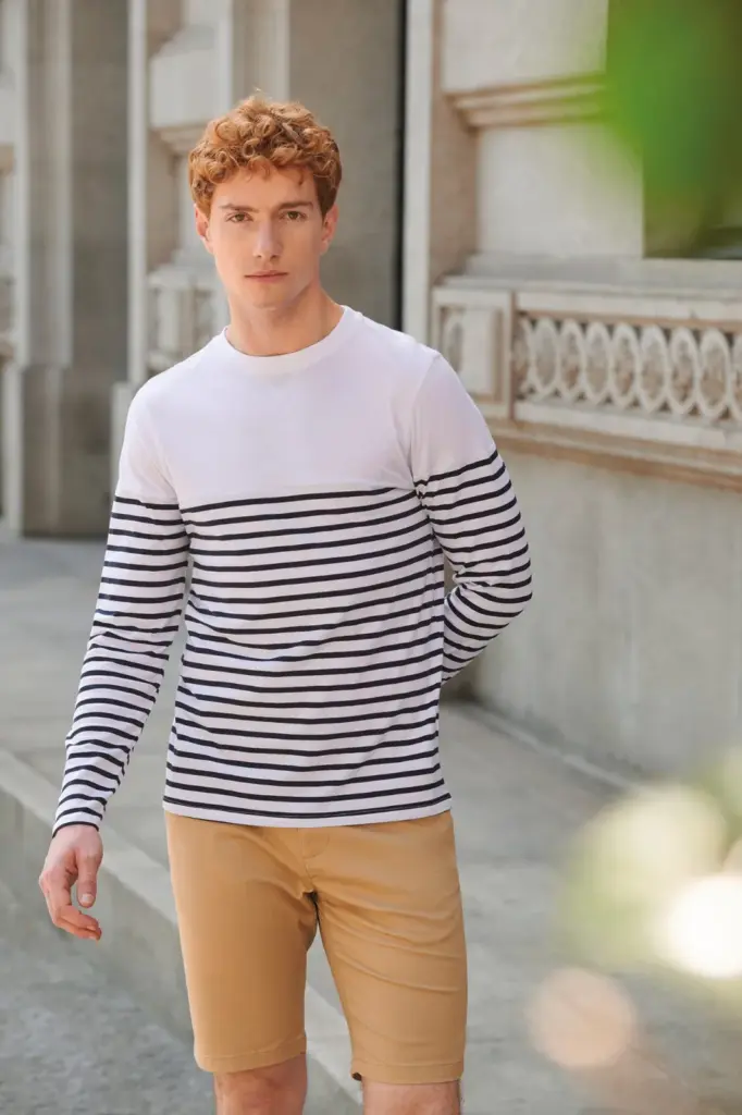 FR134-3_2026 - Hidalgo Gestreept T-shirt met lange mouwen — productfoto 1