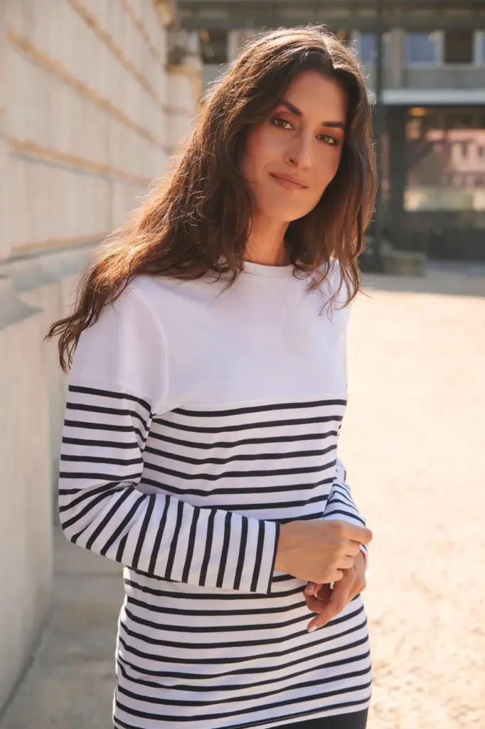 FR134-2_2026 - Hidalgo Gestreept T-shirt met lange mouwen — productfoto 2