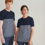 Short sleeved breton t-shirt — productfoto 2