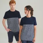 Short sleeved breton t-shirt — productfoto 3