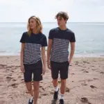 Short sleeved breton t-shirt — productfoto 5