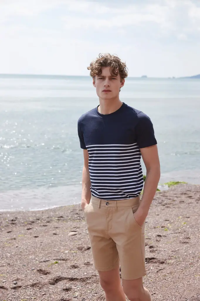 FR605-FR135_2026 - Hidalgo-werbeartikel Short sleeved breton t-shirt — productfoto 6