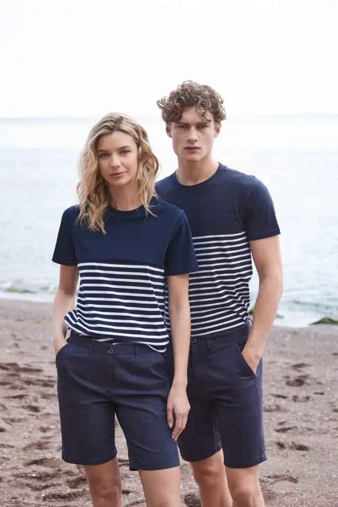 FR606-FR605-FR135_2026 - Hidalgo Short sleeved breton t-shirt — productfoto 7