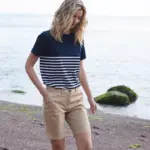 Short sleeved breton t-shirt — productfoto 8