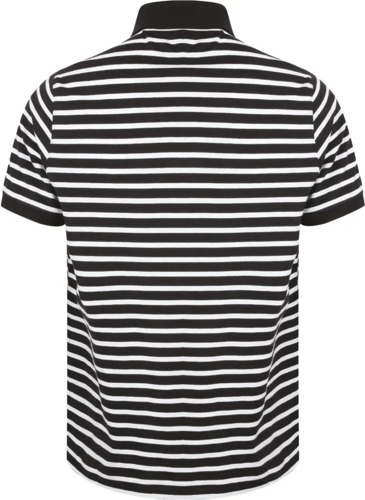 Gestreepte jersey polo, navy / white — productfoto 6