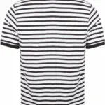 Gestreepte jersey polo, white / navy — productfoto 10