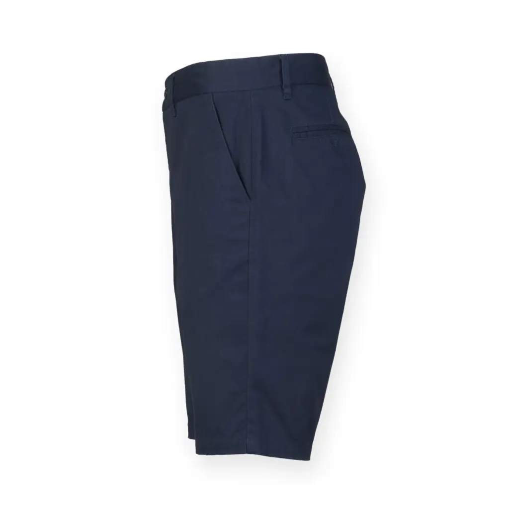 PS_FR605-S_NAVY - Hidalgo Men's Stretch Chino Shorts, navy — productfoto 3