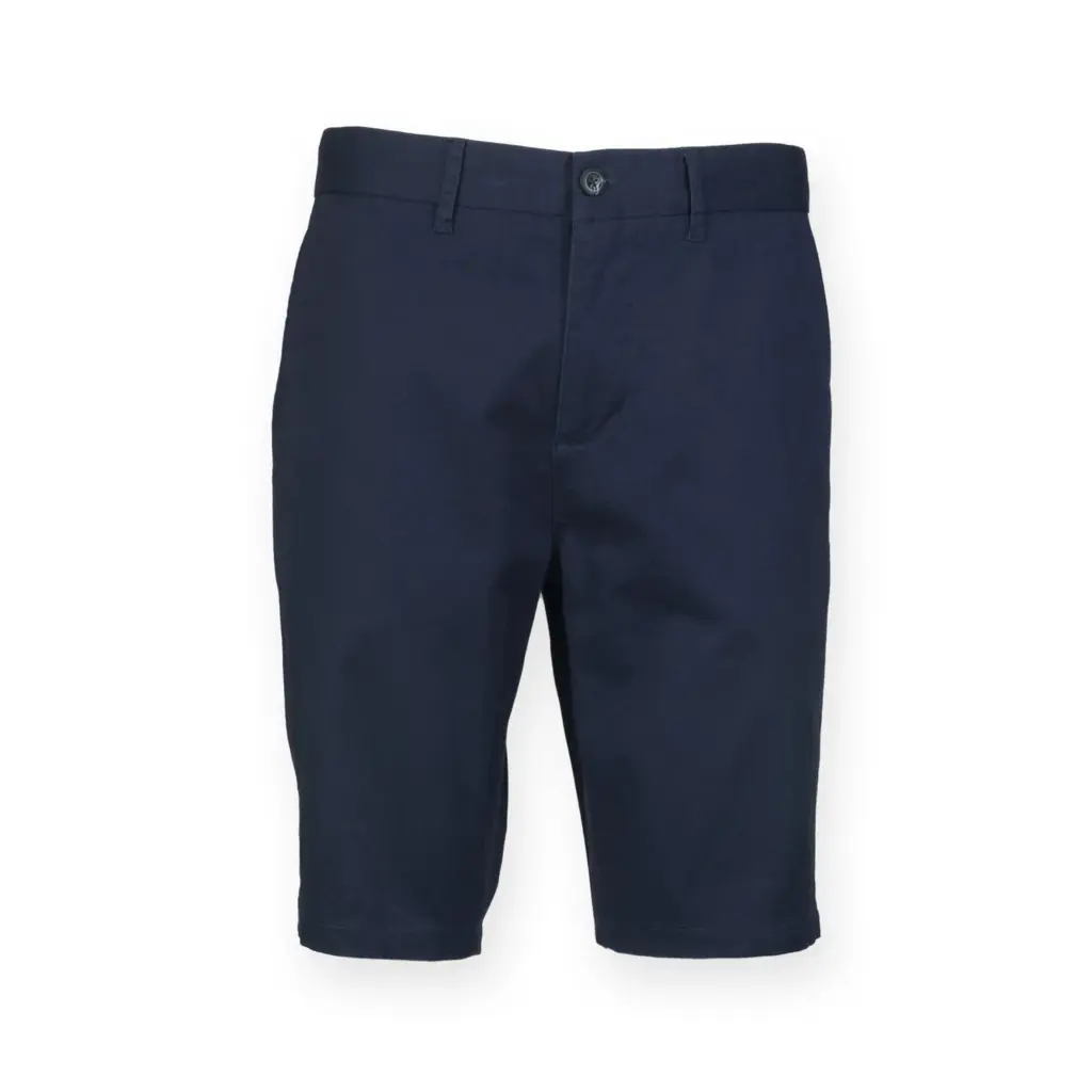 PS_FR605_NAVY - Hidalgo Men's Stretch Chino Shorts, navy — productfoto 4