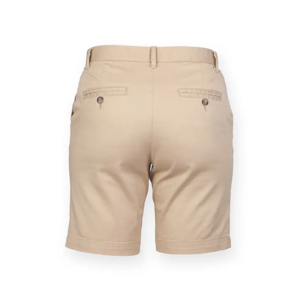 PS_FR606-B_STONE - Hidalgo Ladies' Stretch Chino Shorts, stone — productfoto 8
