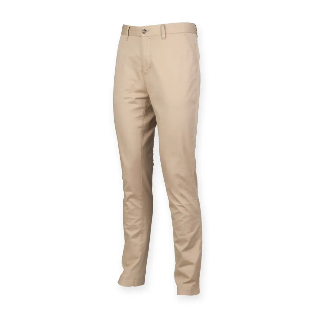 PS_FR621-FS_STONE - Hidalgo Men's Stretch Chino Trousers, stone — productfoto 7