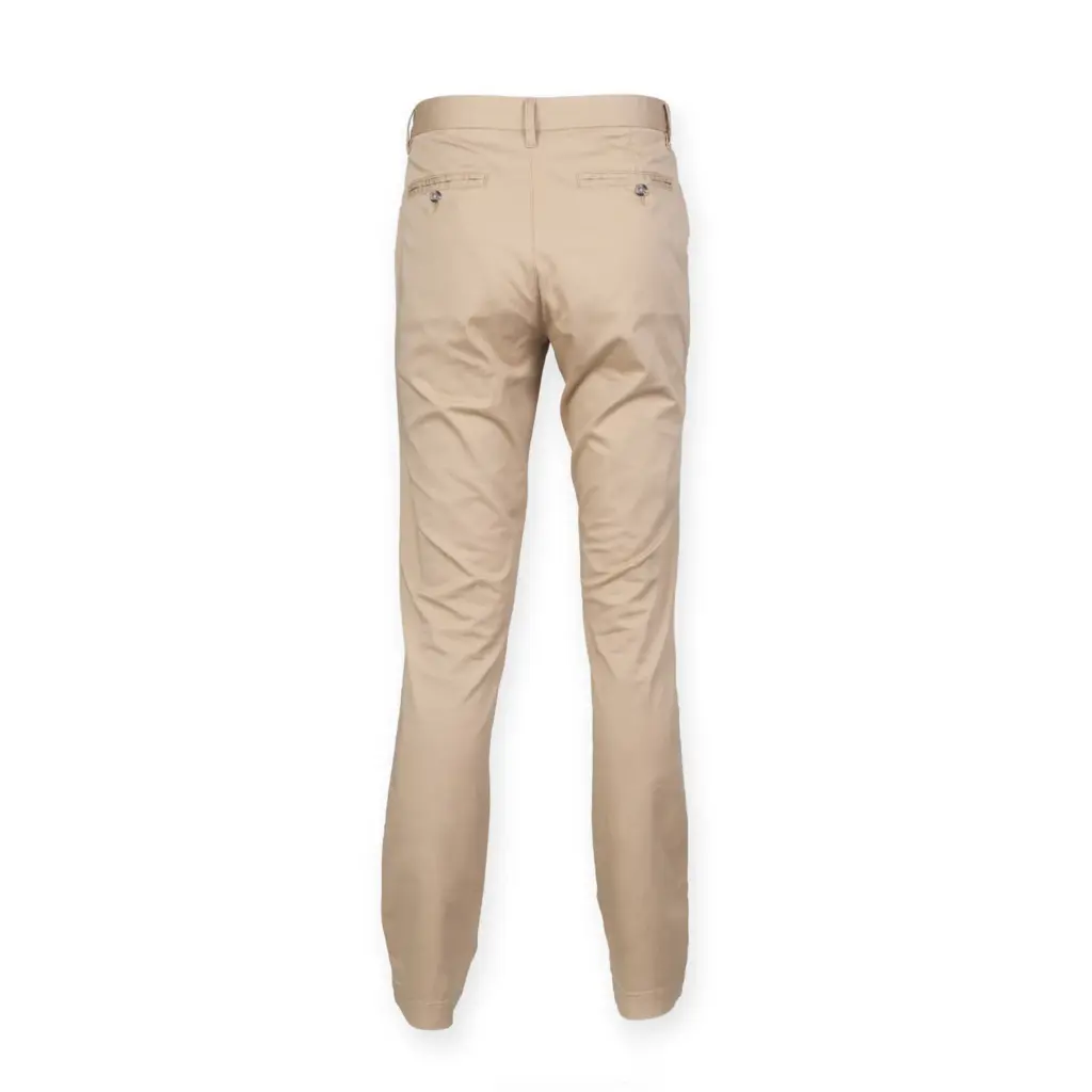 PS_FR621-B_STONE - Hidalgo Men's Stretch Chino Trousers, stone — productfoto 9