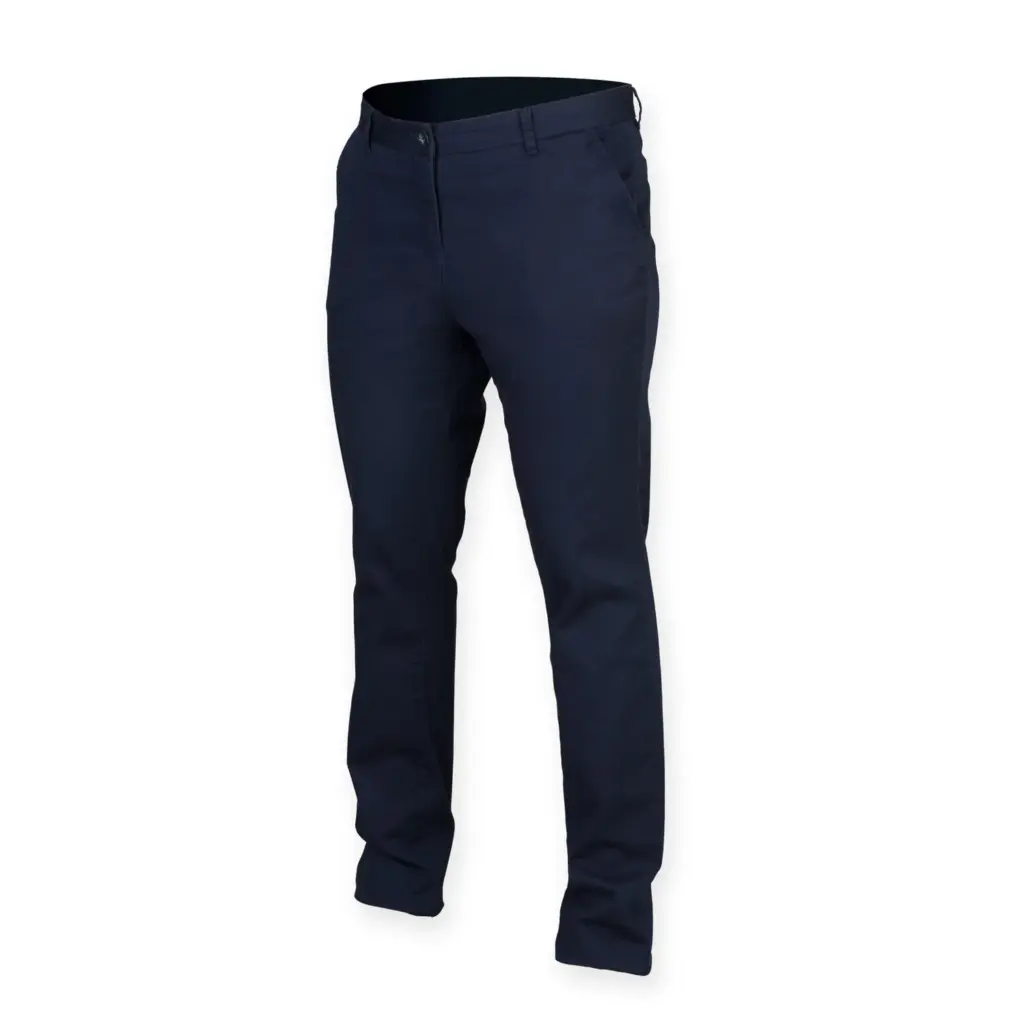 PS_FR622-FS_NAVY - Hidalgo Ladies' Stretch Chino Trousers, navy — productfoto 4