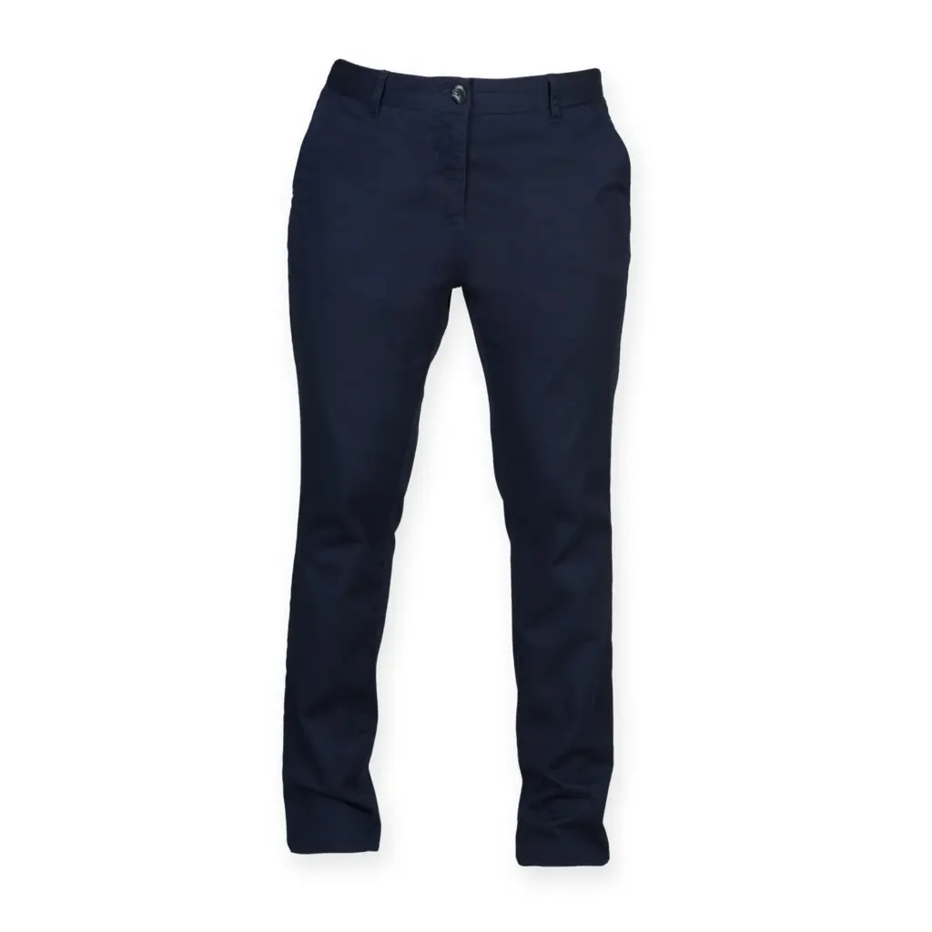PS_FR622_NAVY - Hidalgo Ladies' Stretch Chino Trousers, navy — productfoto 5