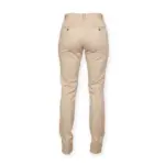 PS_FR622-B_STONE - Hidalgo Ladies' Stretch Chino Trousers, stone — productfoto 9
