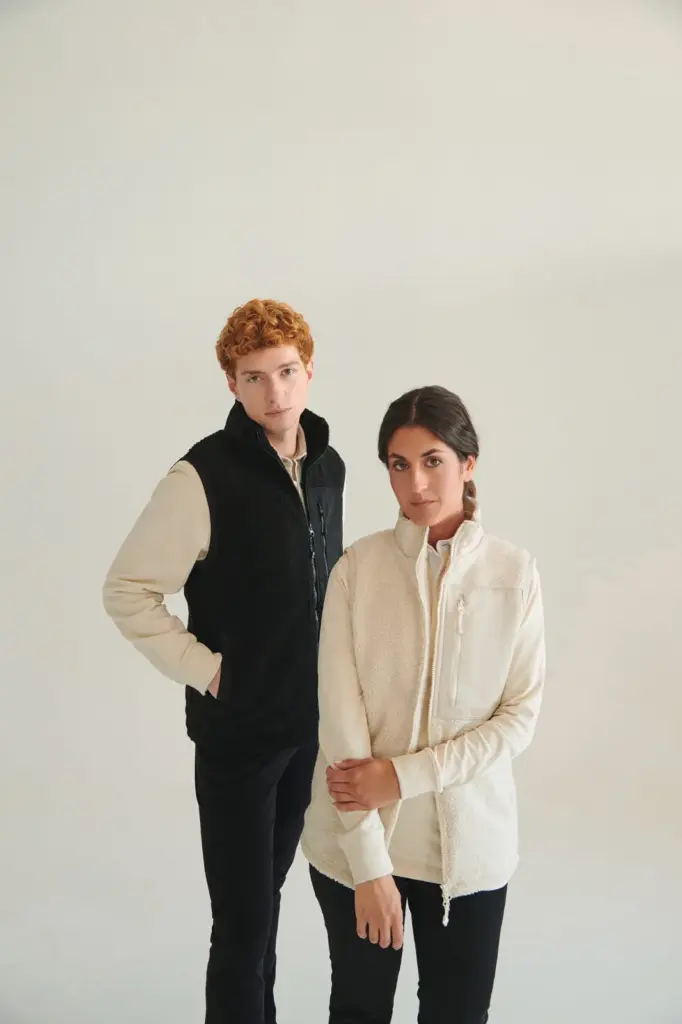 Gerecycled sherpa gilet — productfoto 4