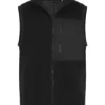 Gerecycled sherpa gilet, black — productfoto 7
