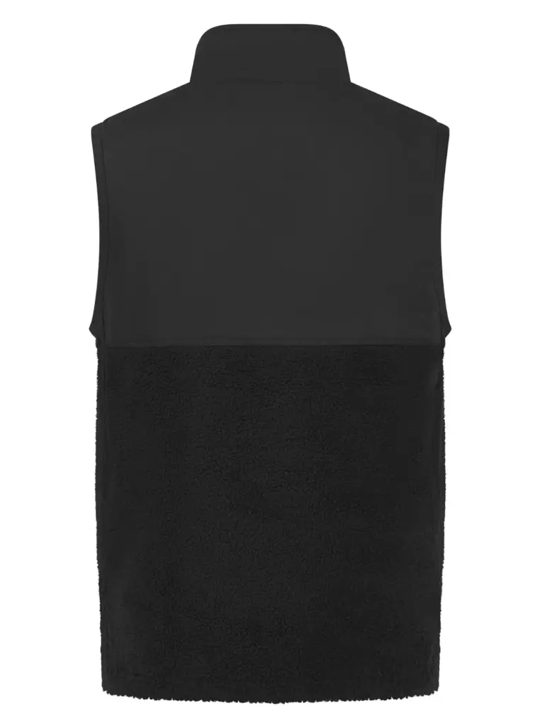 Gerecycled sherpa gilet, black — productfoto 8