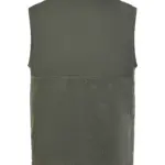 Gerecycled sherpa gilet, dark olive — productfoto 10