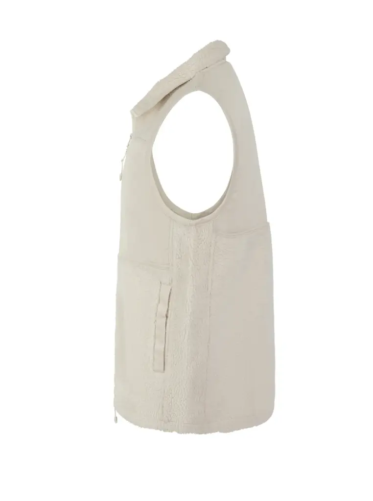 Gerecycled sherpa gilet, natural — productfoto 11