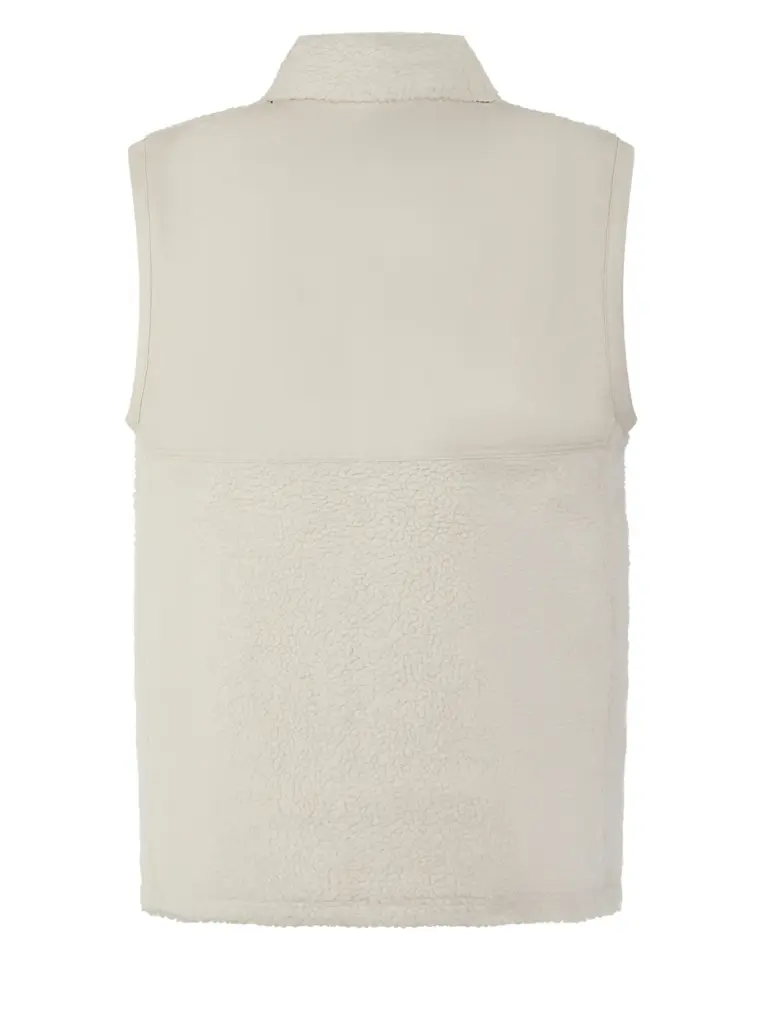 Gerecycled sherpa gilet, natural — productfoto 14