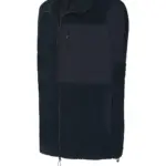 Gerecycled sherpa gilet, navy — productfoto 16