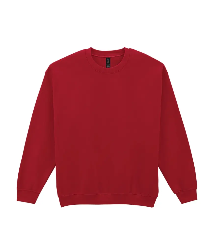 PS_GI18000-2_CHERRYRED - Hidalgo-werbeartikel Heavy Blend™ Adult Sweater met ronde hals, cherry red — productfoto 12