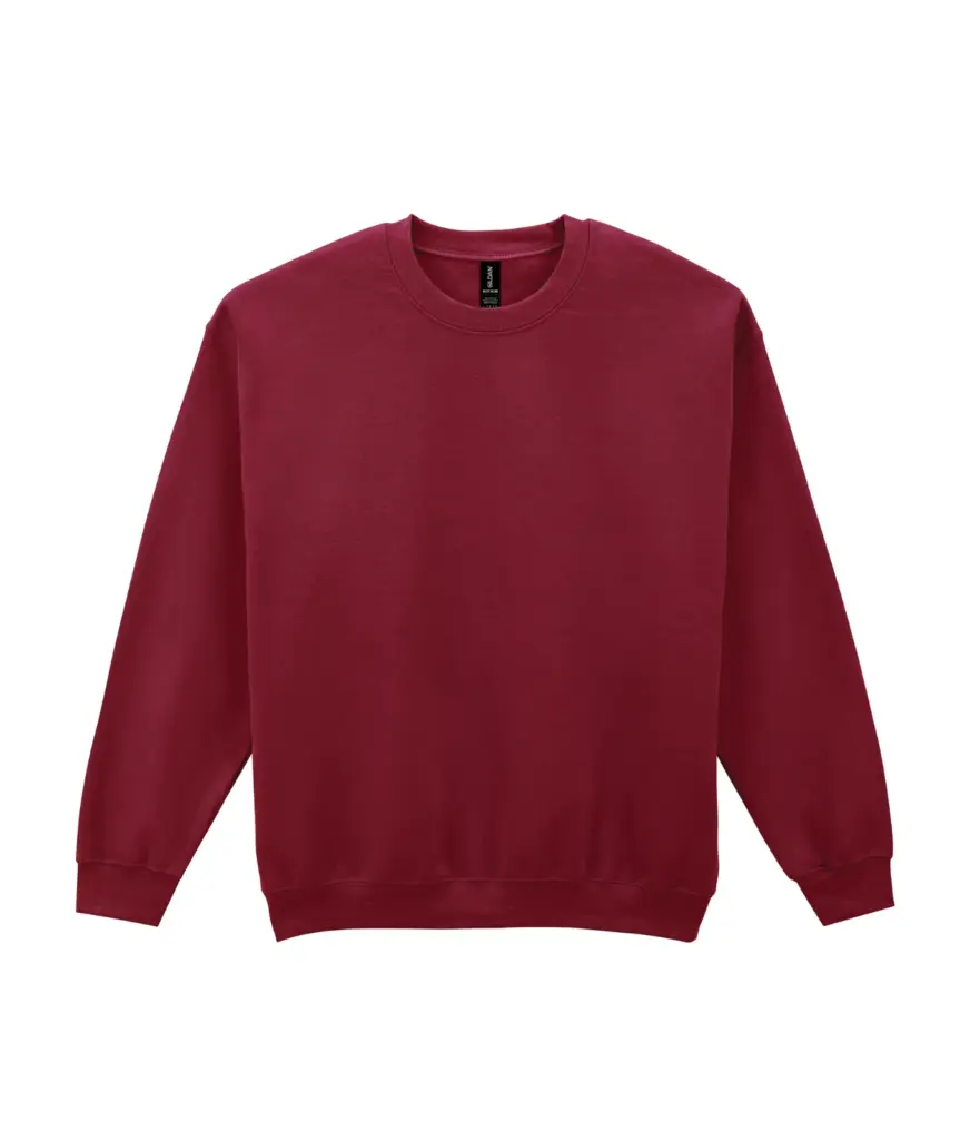 PS_GI18000-2_GARNET - Hidalgo-werbeartikel Heavy Blend™ Adult Sweater met ronde hals, garnet — productfoto 16