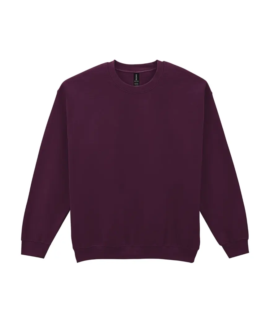 PS_GI18000-2_MAROON - Hidalgo-werbeartikel Heavy Blend™ Adult Sweater met ronde hals, maroon — productfoto 27